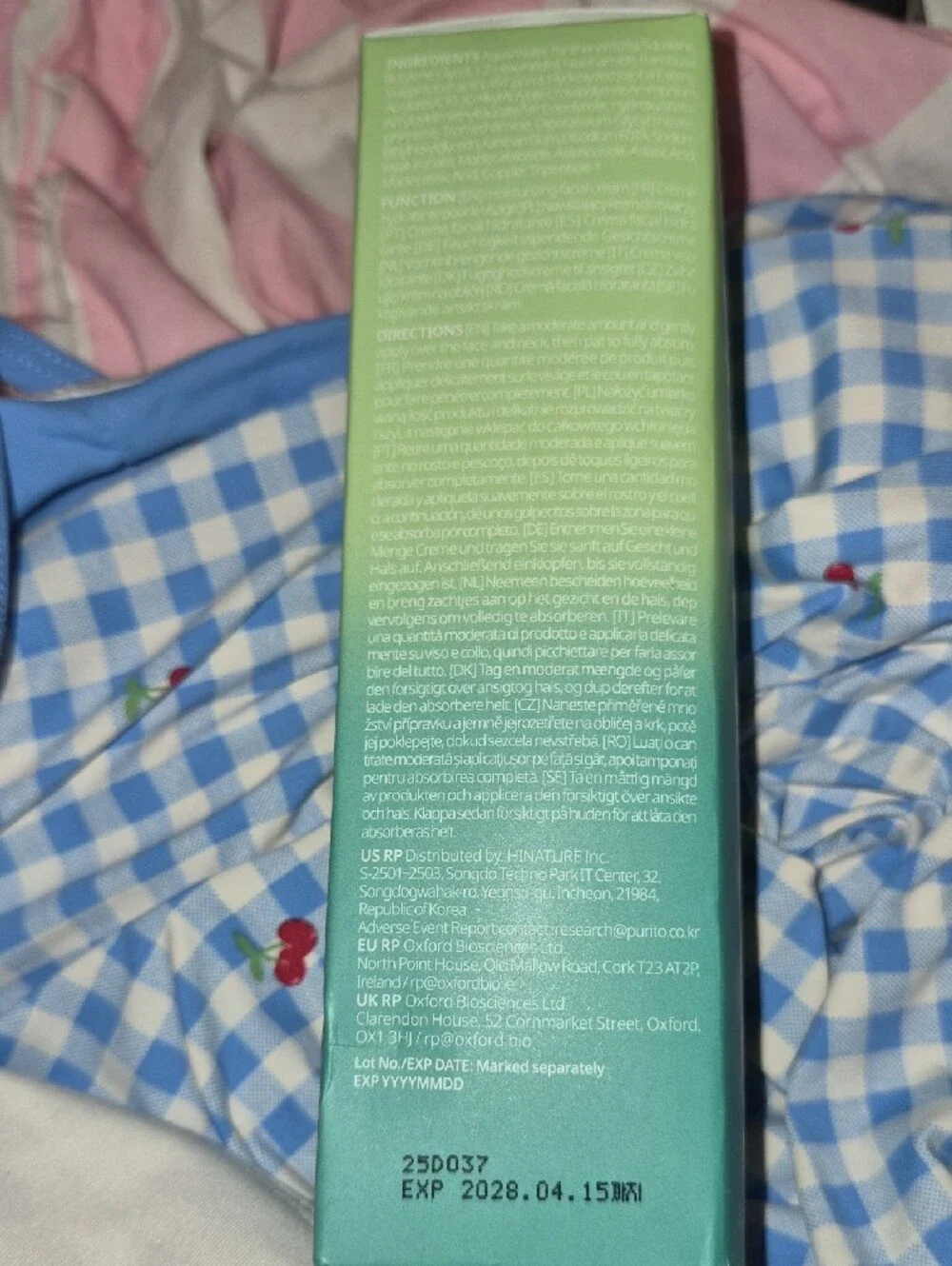 Purito Mighty Bamboo Panthenol Cream - Nwt